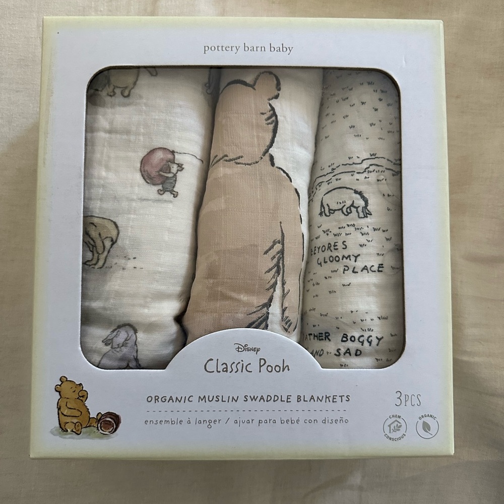 Pottery Barn Kids Disney Organic Muslin Swaddle Set